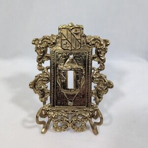 Virginia Metalcrafters Brass Single Switch Plate Cover VM 24-17